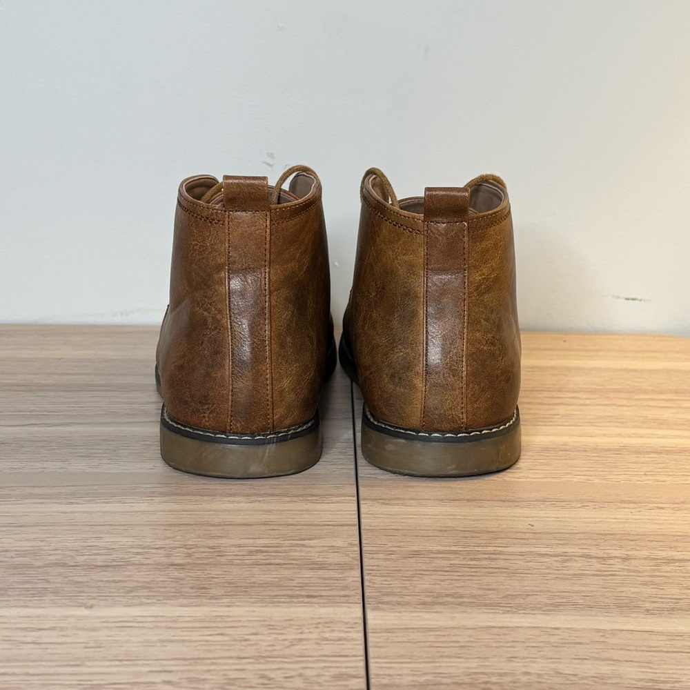 Tan Camel Brown Men's Lace Up Ankle Chukka Oxford Boot 9.5 - Picture 5 of 9